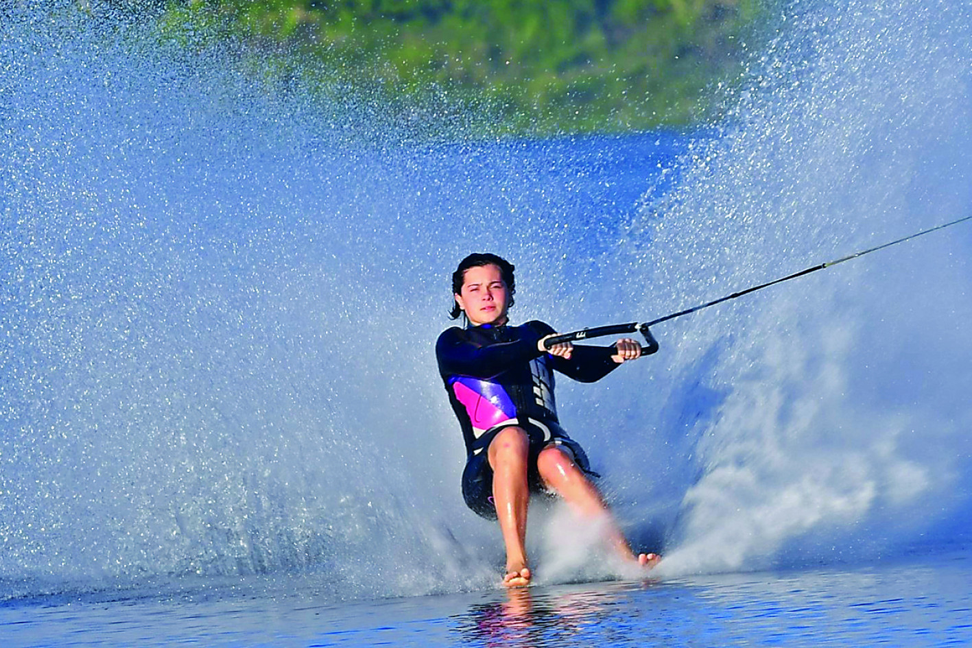 Local barefoot waterskiing star Lindsie Jack is currently skiing in the Australian Barefoot Championships with aims for a podium finish.