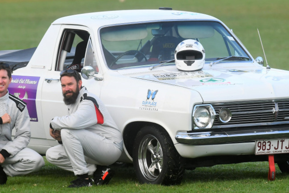 Tom English and navigator Trent Vidler are ready for this weekend's Targa Great Barrier Reef rally