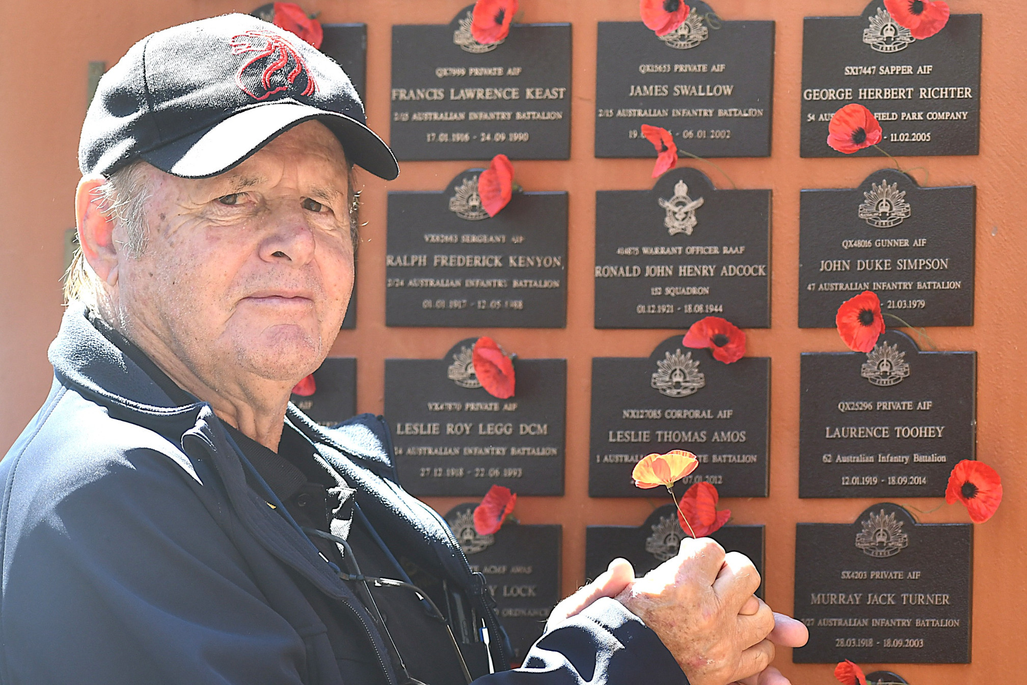 Last year's ceremony involved a dedication and unveiling of plaques at the war memorial witnessed by Rob McMahon (pictured above) whose father, Private John McMahon, was recognised on the day.