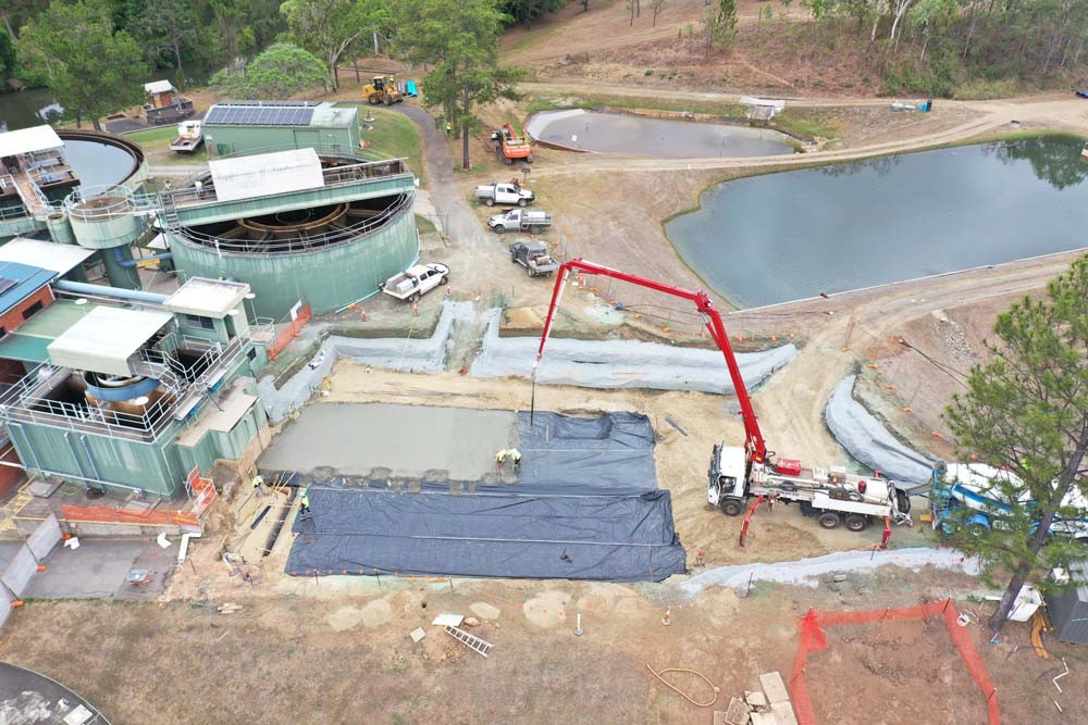 Major works are underway to upgrade the Mareeba water treatment plant.