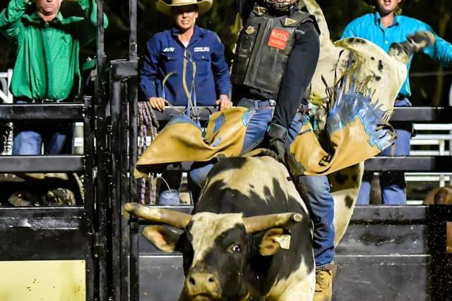 Mareeba’s Wyatt Milgate will be one to watch this Saturday as he hops in the ring with the best bull riders and rankest bulls for the Mareeba Rodeo open bull ride.