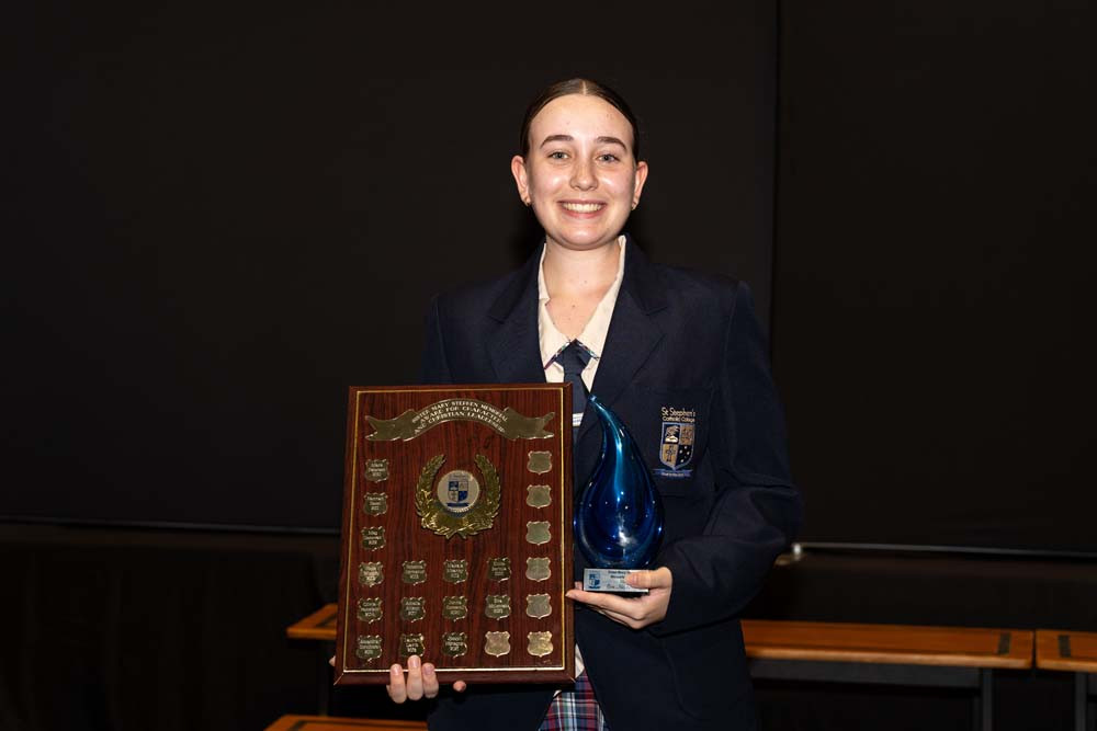 College captain Eva McLennan was the recipient of the prestigious Sr Mary Stephen Memorial Award.