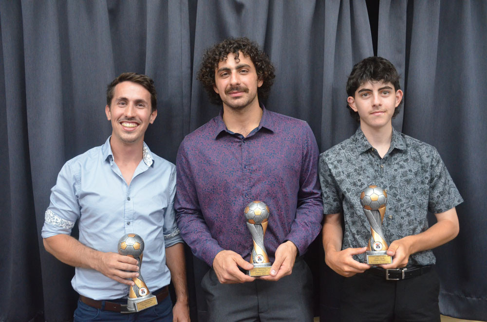 Players player award winners: Darcy McCormack (Premier division), Tyson Tatti (Reserve grade) and Robbie Iacutone (Junior division).