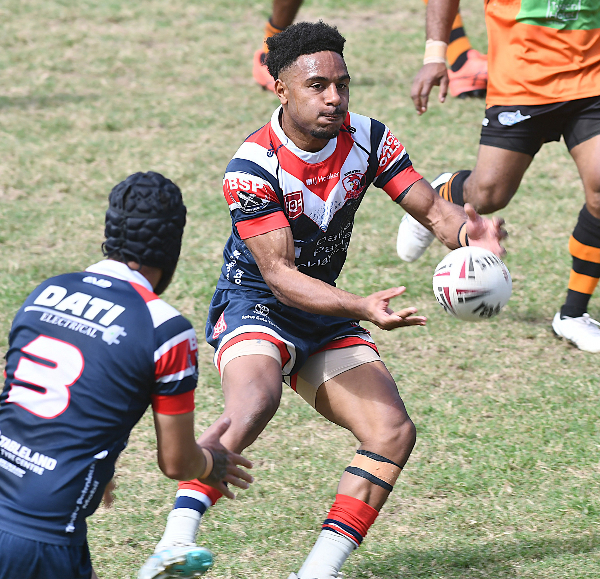 Roosters Reserve Grade halfback Austin Kombo in their win at the weekend.