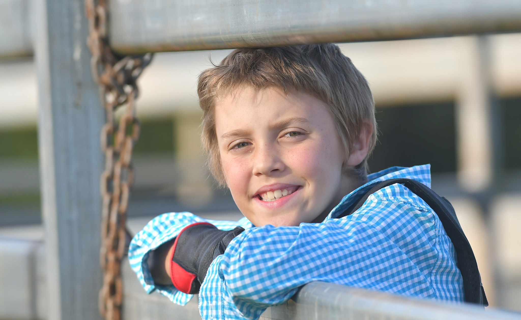 10-year-old Russell Edwards from Evelyn is in his first year of rodeo competition.