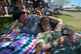 Travelling up from Harvey Bay just for Savannah in the Round was Nicky Harris and Rob Searle.