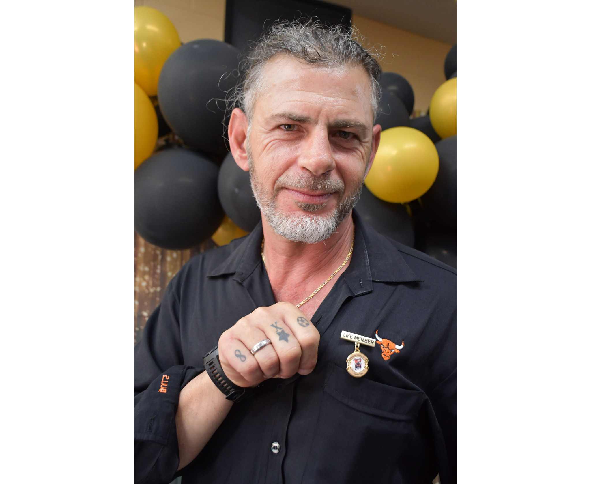 Club president Angelo Tatti was inducted as the Bulls’ 21st life member.
