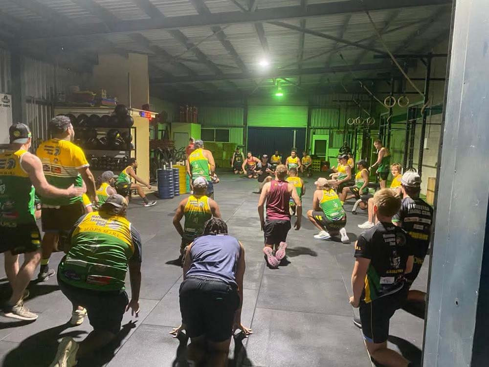 The Gladiators’ first preseason training session was held at CrossFit Mareeba.