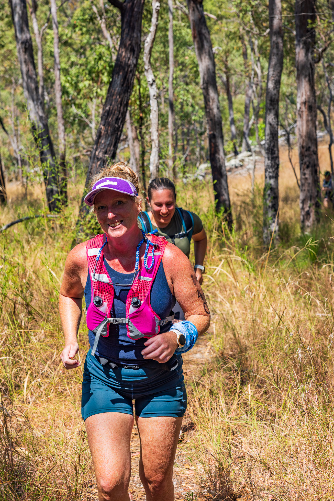 Emma Finney in the 12km trail run leg