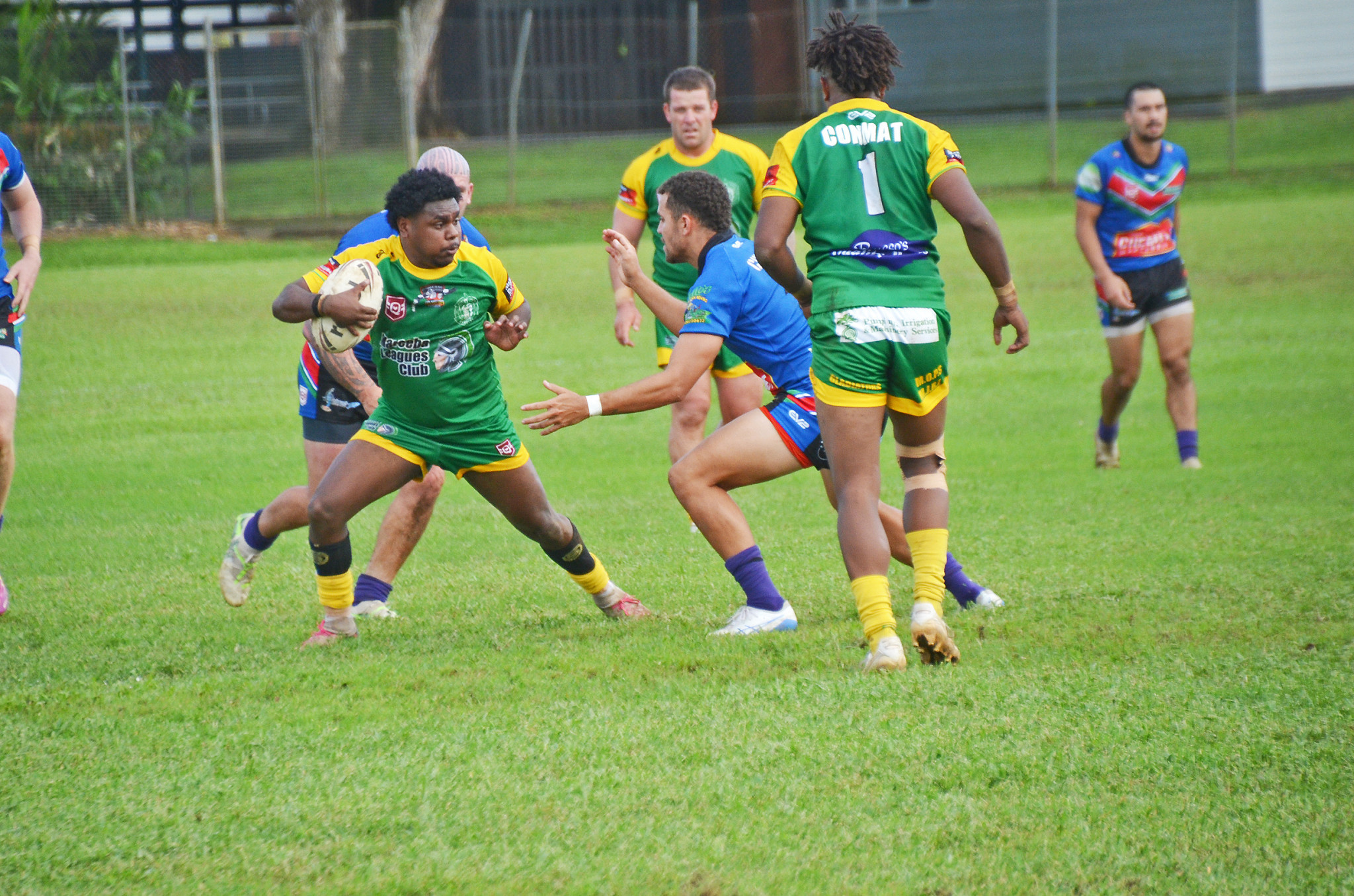 Gladiators’ five-eighth Hubert Elu in their convincing win.
