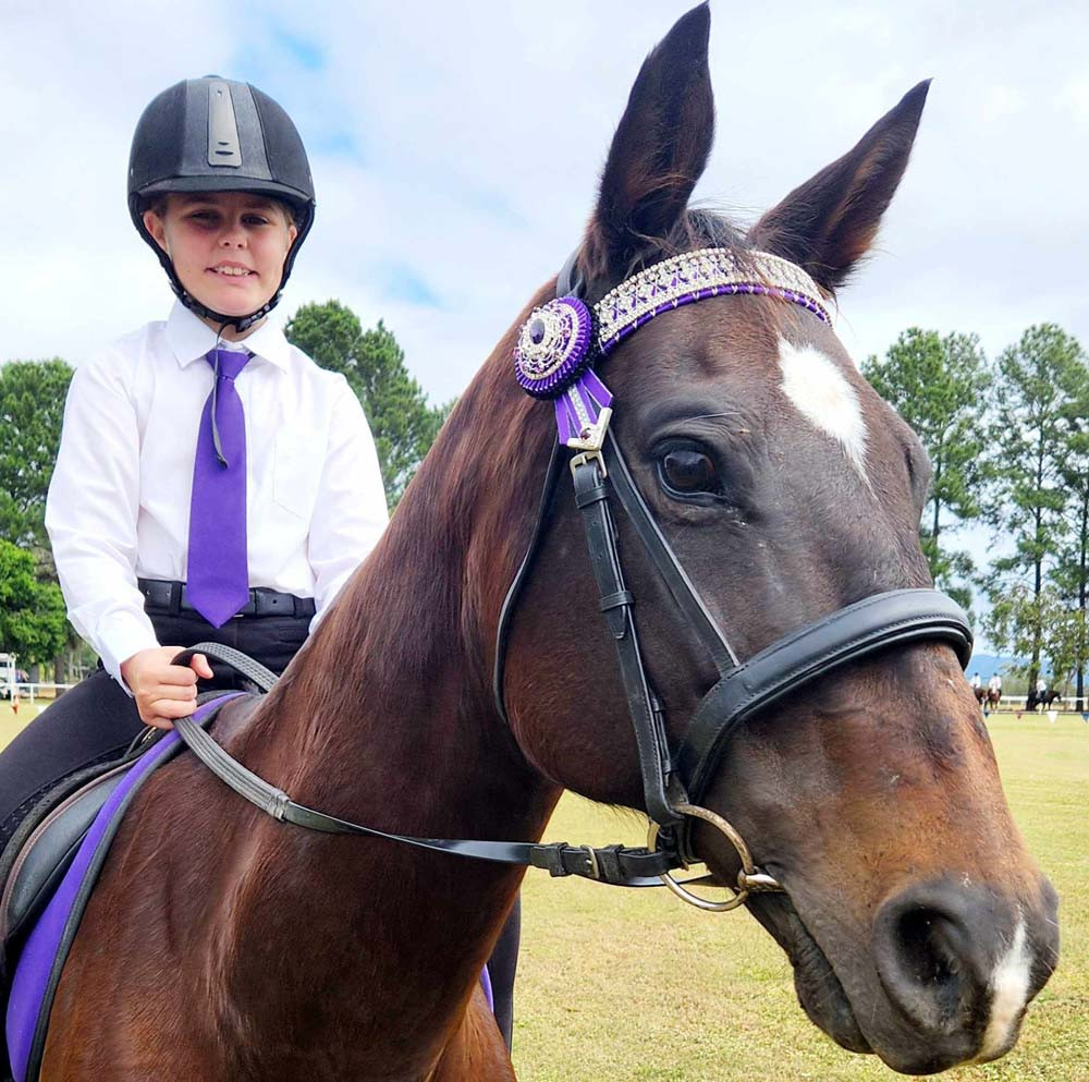 Lily Toohey from the Gordonvale Pony Club looked a treat at the annual gymkhana.