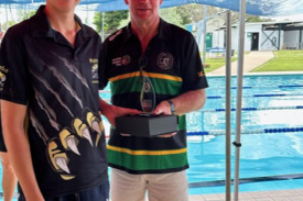 Senior Male Swimmer of the Year Ian Larard.